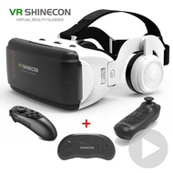 Reality 3D VR Headset for 4-6.7' IOS Smartphone Google Cardboard Virtl Glasses with Gamepad