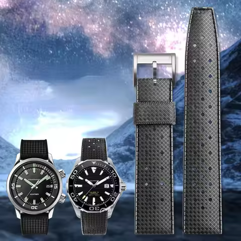 Rubber Watch Strap for TAG Heuer Citizen IWC Rudder Tissot Soft Comfortable Waterproof Sweat-Proof W