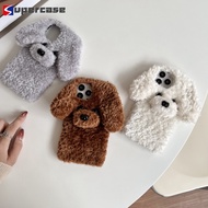 3D Plush Dog Case For Redmi Turbo 4 3 Pro 14C 14R 13 13C 12 12C 9T 5 Plus A5 A3 A2 A1 Plus 4G 5G Cov