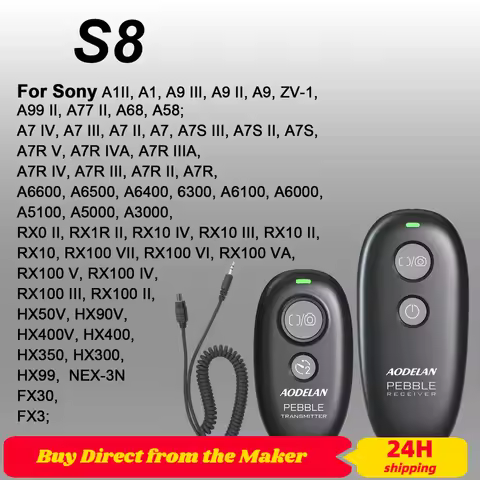 Wireless Camera Remote Control Shutter Release For Sony A1, A7IV, A7III, A7II, A77II, A9II, A99II, F