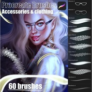 [P42] Procreate Clothing & Accessories Brushes | Procreate & Procreate Pocket