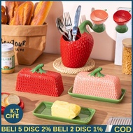 KC Strawberry Ceramic Tableware Strawberry Ceramic Bowl Creative Cute Oil Jug Strawberry Ceramic Jar
