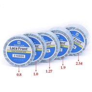 [Initiatour-t] 1 Roll 0.8cm 3 Yards Super Hair Blue Tape Double-Sided Adhesive Tape for Hair Extensi