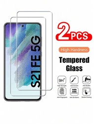 1-5 piezas de vidrio templado compatible con Samsung Galaxy S21FE 5G S20FE A54 A53 A52 A73 protección de pantalla compatible con Samsung A14 A34 A23 A72 A33 5G Glass
