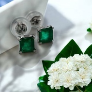 綠之方寸P T900哥倫比亞祖母綠耳環