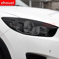 2 Pcs For Mazda 3 6 CX-3 CX-5 CX-9 Car Headlight Protector Tint Protective Film Front Light Transparent TPU Sticker Accessories