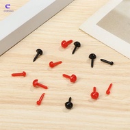 CORSAKI 100pcs/bag Stuffed Doll Eyes 3mm/4mm/5mm/6mm Black/Red Safety Round Nose Animals Noses Acces