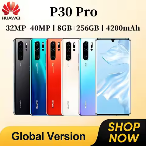 HUAWEI P30 Pro Smartphone Android 4200mAh 8GB RAM 256GB ROM 6.47 Inch Phone FHD+2340x1080 32+40MP GP
