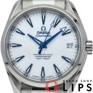 歐米茄海馬系列Aqua Terra 150公尺同軸潛水錶，38.5毫米，Good Planet品牌，型號231.90.39.21.04.001，附錶盒、保固卡，鈦金屬錶殼，男士腕錶，白色錶盤，拋光處理