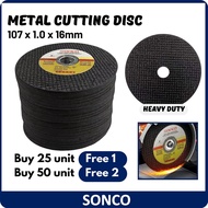 Ready Stock Stainless Steel Cutting Disc Metal Mata Grinder Potong Besi Murah 107x1.0x16mm Angle Grinder Cut Off Resin
