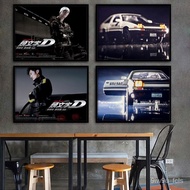 Q683Head TextDCar Sports Car Hanging Painting Chen Guanxi Jay Chou Movie Poster Painting Bedroom Dorm Hotel Decoration