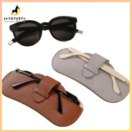 RM5B9G89Z หนัง PU กล่องแว่นตา ดีไซน์แบบยูนิเซ็กซ์ กล่องป้องกัน ที่เก็บแว่นกันแดด แฟชั่น ปกอ่อน กล่อง