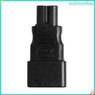 WU IEC 320 3-Pin C14 Male To C7 Female Power Converter Plug Socket Adapter