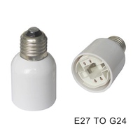HLAg_ E27 to G24 LED Light Screw Bulb Socket Base Lamp Cap Holder Adapter Converter