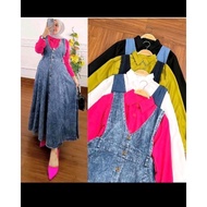 Amora 2 in 1 Midi dress / over all gamis