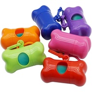 INNOLIFE Dog Poop Bag, Set of 6 Bone Shaped Dispensers + 90pcs Pet Waste Bags, Dog Waste Bags, Bulk 