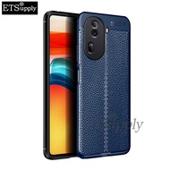 Phone case OPPO Reno 11 Pro Silicone Litchi Pattern PU Leather Shockproof Back cover OPPO Reno 11Pro case