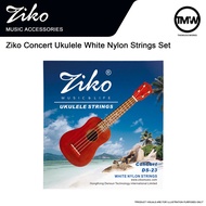 Ziko Ukulele Strings Set White Nylon for 23 24 inches Concert Ukulele DS-23