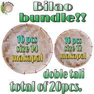 Bilao bundle 10pcs size12 makapal + 10pcs size14 makapal(now in low price)