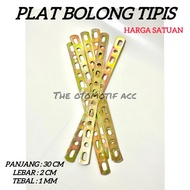 Breket Bolong Plat Bolong Serbaguna Universal Multifungsi / Plat Besi Kuningan / Breket Besi Tipis