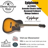 Epiphone AJ-220SCE Acoustic-Electric Guitar, Vintage Sunburst (AJ220SCE)