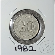 ( Syiling ) 20 Sen 1982 / Malaysia Parliament House