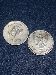 koin kuno 500 rupiah melati tahun 1991