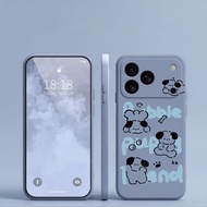 Cute Blue English Puppy Phone Case Suitable for OPPO Reno 16Pro 15Pro 15 14Pro 14 13Pro 13 11Pro 10P