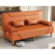 Pet Friendly Sofa Bed Multifunction 3 mode Apartment Sofa Bed Cat Scratch Proof Leather Sofa Bed