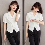 korean summer white trendy tops shirt for women casual tops for women elegant tops for beach xl