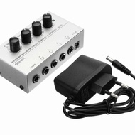 Promo Shure Mixer Mic Mikrofon Amplifier 4 Channel 4Ch Input Audio
