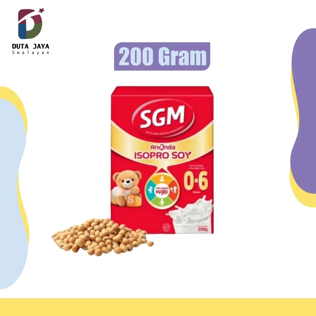 SGM Ananda Isopro Soya 0-6 Bulan Susu Formula Anak Bubuk 200 Gram