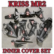 MODENAS KRISS MR2 MR 2 Cover Inner Set KAVER HITAM CAVER Coverset cover meter centre rear fender mag