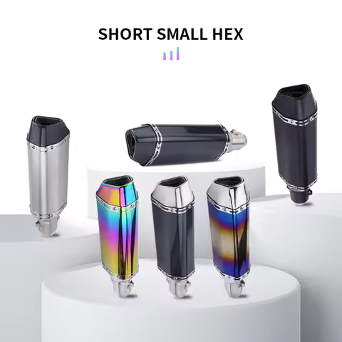 High Performance 370/470mm Mofles Exosto Escapes Para Moto Motorcycle Exhaust For ATV Street Bike