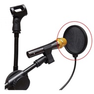 Pop Shield Filter Mikrofon Dual Layer BOP - Mic Kondensor Penyaring Suara 360 Degree - Aksesoris Aud
