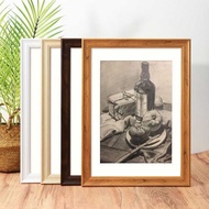 Solid Wooden Photo Frame Wall Hanging a3A4 Sketch Paper 4k Picture Frame Puzzle Eight 8K Open Mounti