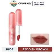 Son Môi Colorkey Nhung Mờ R608 Reddish Brown 2g