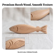 Handmade Lightweight Carved Aquatic Creature Ornament Wooden Aquatic Creature Ornament