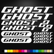 Ghost Vinyl Decal Stickers Sheet Bike Frame Cycles Cycling Bicycle Mtb Road