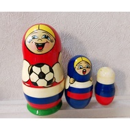 2018 Russia World Cup Football Commemorative Russian Doll Trio