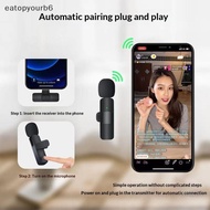 eatopyourb6] Wireless Lapel Microphone Plug-Play No APP Needed Mini Mic for  Live Interview Short Vi