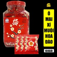 Ô Mai Xí Muội Hoa Đào Tuổi Thơ Thái Lan Hộp 100 Gói - Kẹo Xí Muội Hoa Mai Kẹo Ô Mai Xí Muội Chua Ngọ