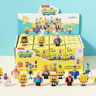 model-MINISO Sponge Baby Blind Box Flying Head Set Puzzle Building Blocks Toy Garage Kit Plastic Trendy Doll