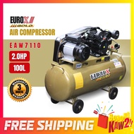 EUROPOWER EAW7110 / EAZ82110 EUROX Air Compressor EUROX 2HP 100Litre Kompresor Senyap