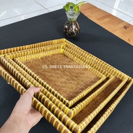 Square winnowing basket tambourine/ square tempeh/ 35*35cm