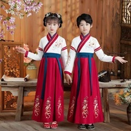 儿童汉服国学演出服男童女童三字经弟子规民族表演服装Chinese Traditional Hanfu Child Clothing Kids Boy Performance Costume Girl 