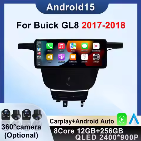 12.3" Car Radio Ultra-thin Screen For Buick GL8 2017-2018 Multimedia BT Player DSP GPS Navi Auto Acc