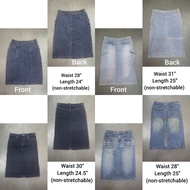 Denim skirts bundle/Jeans skirts bundle second hand
