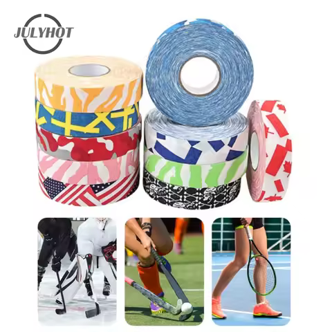 2.5cmx25m Ice Hockey Cloth Tape Hockey Stick Tapes For Practice Training Exercise Tennis Squash Racq