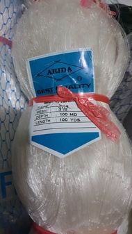 jaring senar arida  3 1/2 inch senar 028 100/100 yard